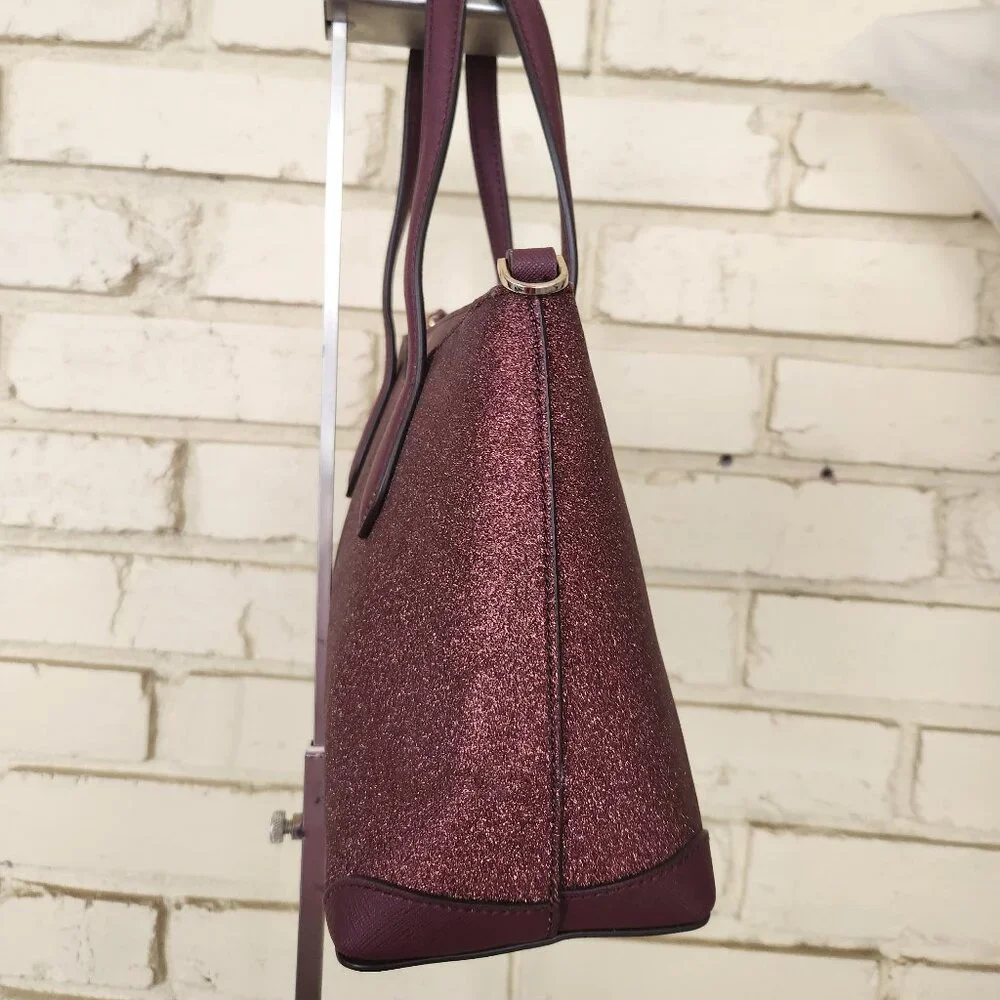 Like New Kate Spade Deep Nova Glitter Holiday Crossbody Bag Purse